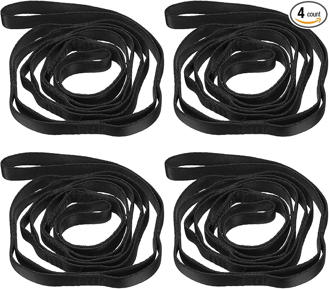 PATIKIL Daisy Chain Straps, Strong Climbing Strap Adjustable Nylon Chain Sling with Loops for Aerial Yoga Hammock Swing