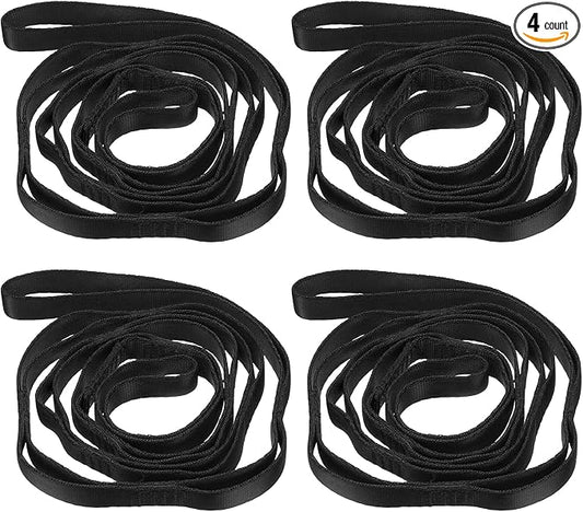 PATIKIL Daisy Chain Straps, Strong Climbing Strap Adjustable Nylon Chain Sling with Loops for Aerial Yoga Hammock Swing