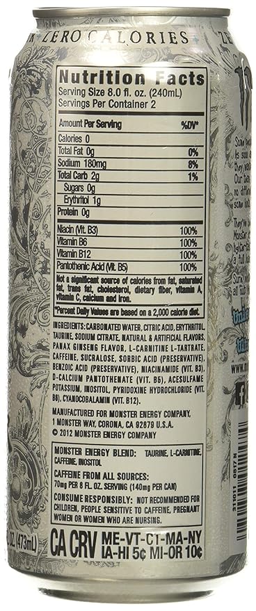 Monster Energy Zero Ultra, 16 fl oz.