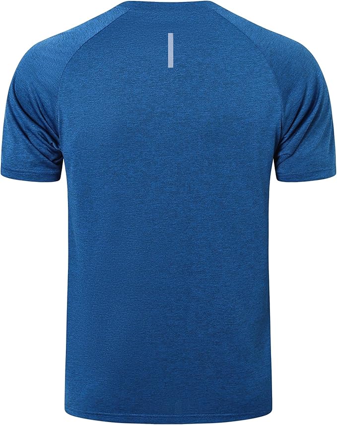 frueo Men's 1/3 Pack Workout Shirts Quick Dry Moisture Wicking Short Sleeve Mesh Athletic T-Shirts