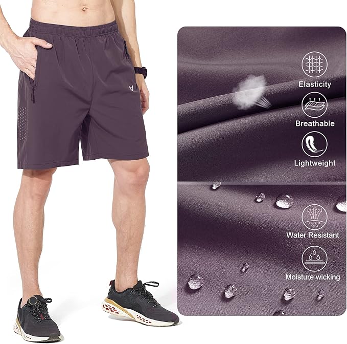 NORTHYARD Men's Athletic Running Shorts Quick Dry Workout Shorts 7"/ 5"/ 9" Lightweight Sports Gym Basketball Tennis Hiking