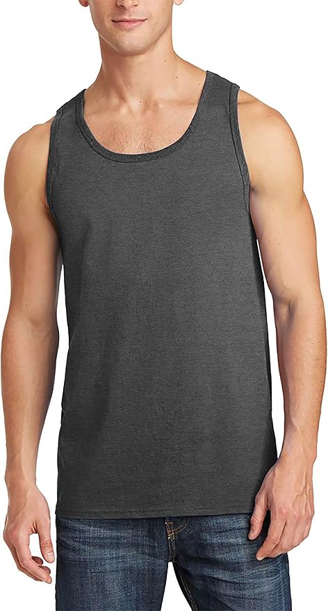 Hat and Beyond Mens Tank Top Soft Performance Boxing Gym Shirts Plain Muscle Tee