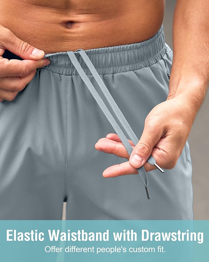 G Gradual Men's Athletic Running Shorts with Zipper Pockets Quick Dry 7"/ 5"/ 9" Workout Gym Shorts for Basketball Hiking