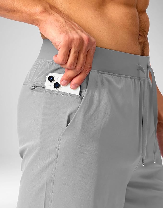 Men's Running Shorts with Zipper Pockets 9 Inch/ 7 Inch / 5 Inch Lightweight Quick Dry Gym Workout Athletic Shorts for Men