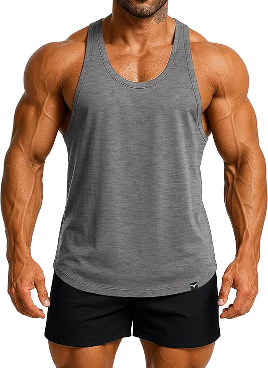 Men's Bodybuilding Stringer Tank Top Sleeveless Gym Shirts