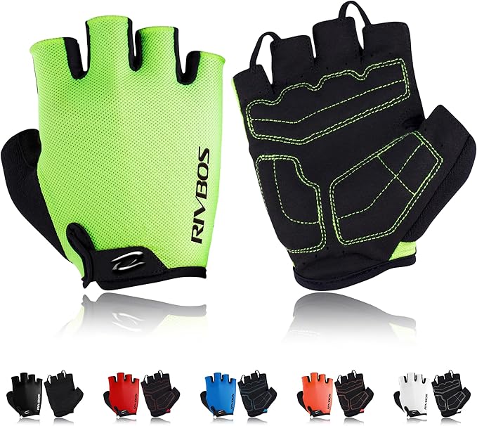 RIVBOS Cycling Gloves Bike Gloves for Men Women with Anti-Slip Shock-Absorbing Pad for Bicycle/Workout/Road Bike/Gym/Driving CHG001