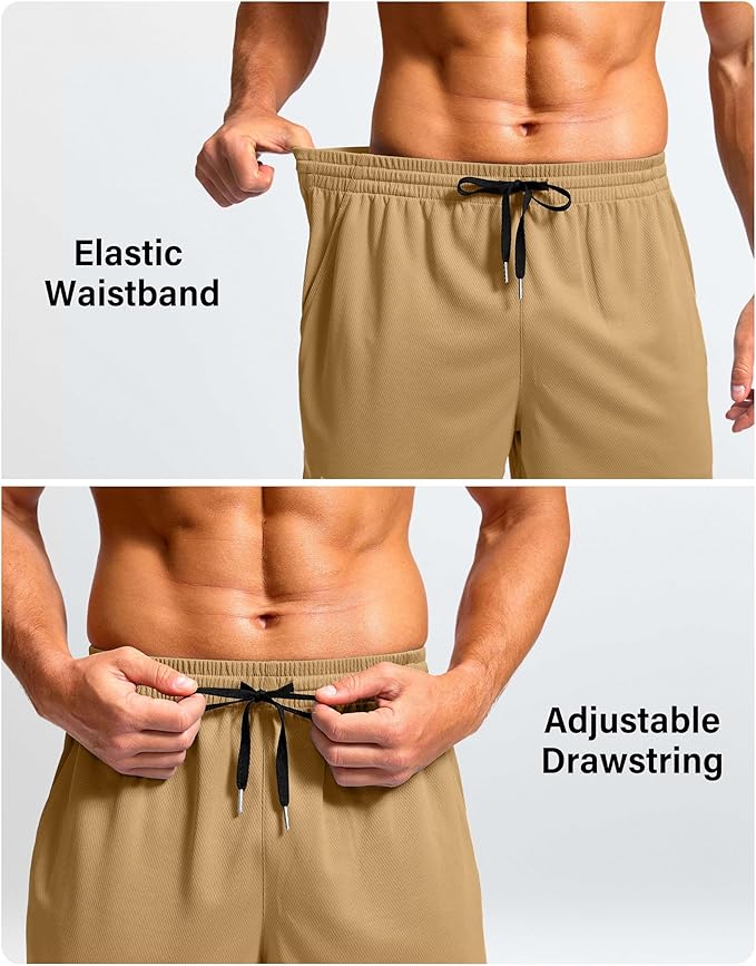 G Gradual Men's Athletic Workout Shorts with Pockets 5"/7"/9" Lightweight Quick Dry Gym Basketball Running Shorts for Men