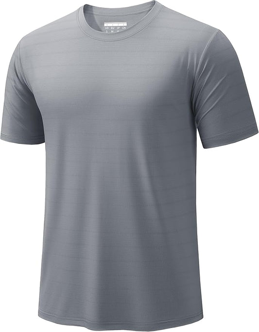 TACVASEN Men's Lightweight Athletic T-Shirts Quick Dry Workout Gym Tops Short Sleeve Running Tee Shirt Performance Activewear