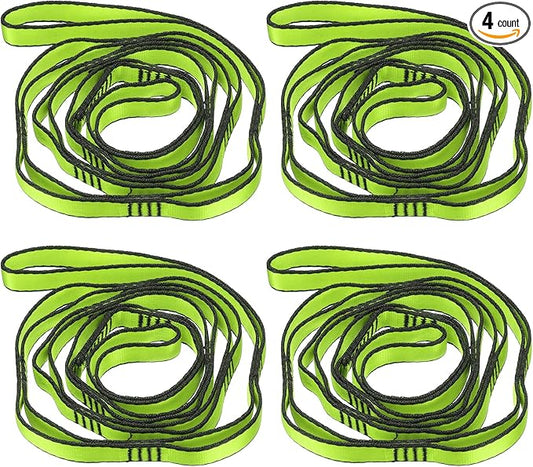 PATIKIL Daisy Chain Straps, Strong Climbing Strap Adjustable Nylon Chain Sling with Loops for Aerial Yoga Hammock Swing