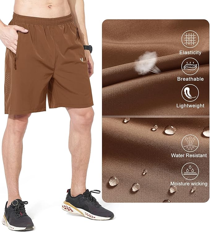 NORTHYARD Men's Athletic Running Shorts Quick Dry Workout Shorts 7"/ 5"/ 9" Lightweight Sports Gym Basketball Tennis Hiking