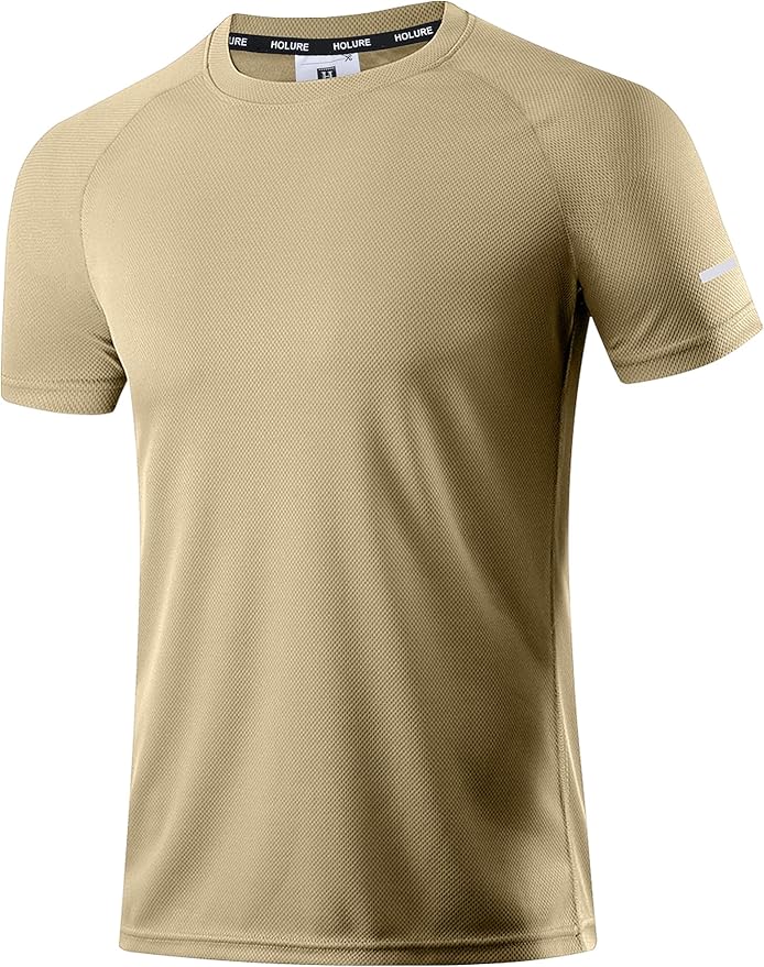 Holure Men's Mesh Quick-Dry Short Sleeve Workout T-Shirt