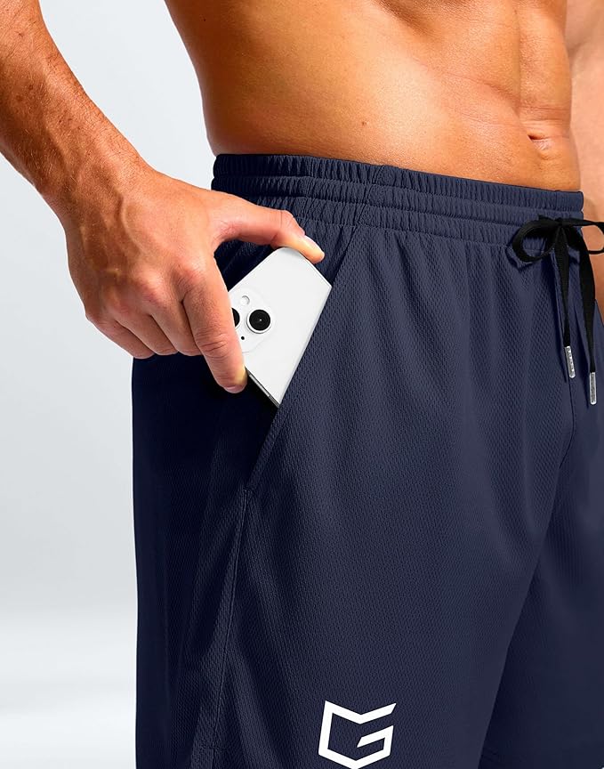 G Gradual Men's Athletic Workout Shorts with Pockets 5"/7"/9" Lightweight Quick Dry Gym Basketball Running Shorts for Men