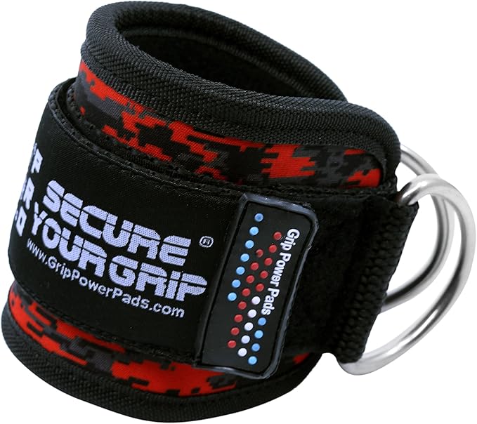 Ankle Straps for Cable Machines Double D-Ring Gym Adjustable Neoprene Premium Cuffs to Enhance Legs Abs & Glutes Kickbacks Workouts Leg Curls Extensions Booty Hip Abductors Exercise for Men & Women