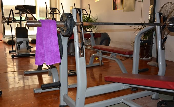 HOPESHINE Gyms Towels for Men & Women Microfiber Exercise Fitness Home Absorbent Sweat Yoga Towels Sports Towels Soft Fast Drying 16inch x32inch 3-Pack