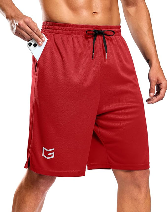 G Gradual Men's Athletic Workout Shorts with Pockets 5"/7"/9" Lightweight Quick Dry Gym Basketball Running Shorts for Men