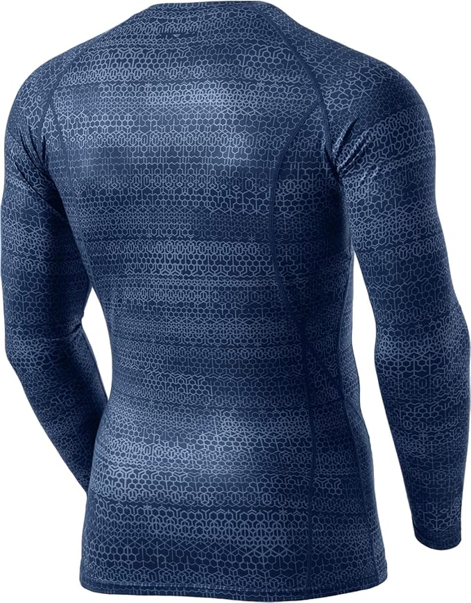 TSLA Men's Thermal Long Sleeve Compression Shirts, Athletic Base Layer Top, Winter Gear Running T-Shirt