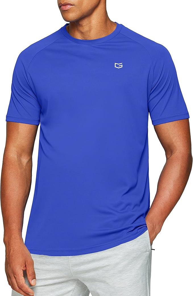 G Gradual Men's Workout Quick Dry T-Shirts Short Sleeve Lightweight Cooling Gym Shirts Tee for Running, Beach, Hiking