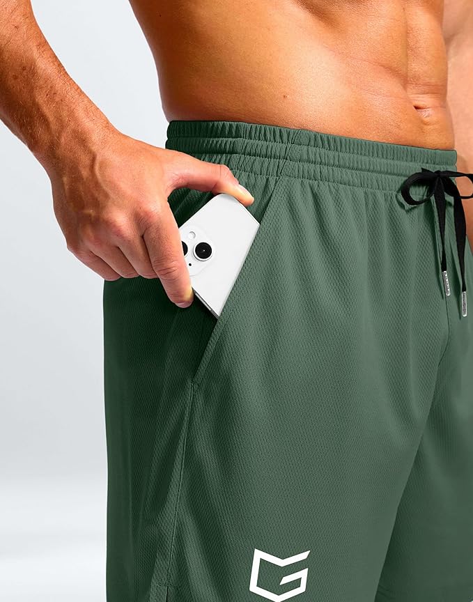 G Gradual Men's Athletic Workout Shorts with Pockets 5"/7"/9" Lightweight Quick Dry Gym Basketball Running Shorts for Men
