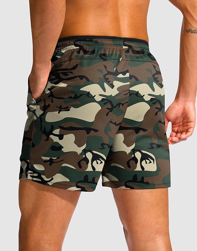 G Gradual Men's Running Athletic Shorts with Zipper Pocket 5"/ 7" Lightweight Quick Dry Gym Workout Shorts for Tennis Active