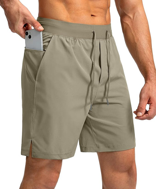 Men's Running Shorts with Zipper Pockets 9 Inch/ 7 Inch / 5 Inch Lightweight Quick Dry Gym Workout Athletic Shorts for Men