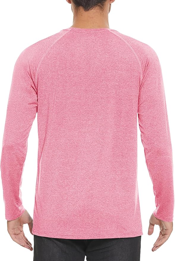 MAGCOMSEN Men's Long Sleeve Shirts UPF 50+ UV Sun Protection Athletic Shirts for Hiking Running Workout Rash Guard