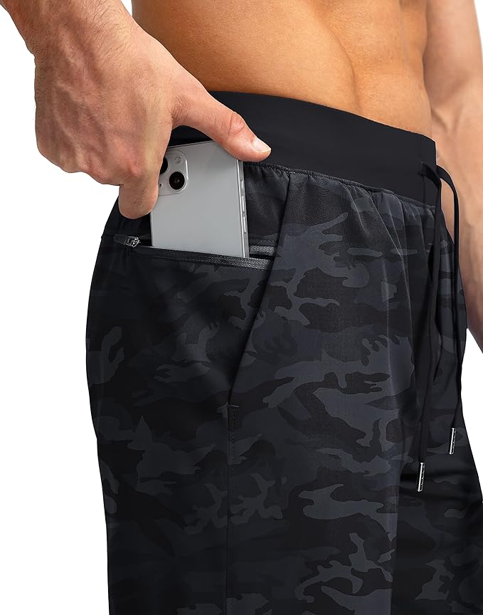 Men's Running Shorts with Zipper Pockets 9 Inch/ 7 Inch / 5 Inch Lightweight Quick Dry Gym Workout Athletic Shorts for Men