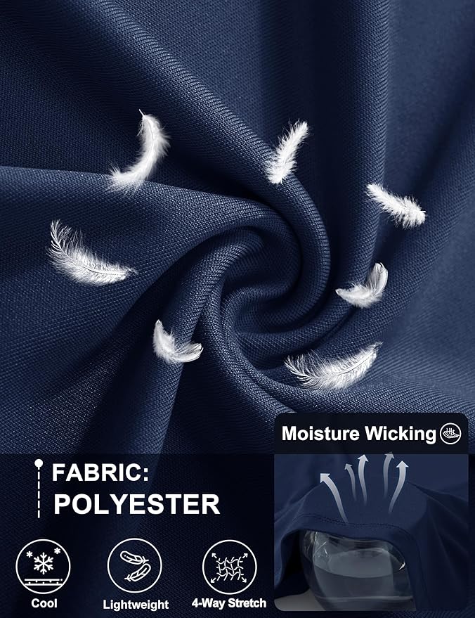 MAGCOMSEN 3 Pack Men's Short Sleeve Quick Dry Shirts Moisture Wicking UPF 50+ Athletic Running Gym Workout Swim T-Shirts