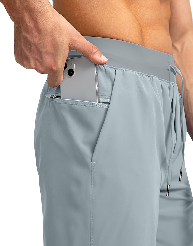 Men's Running Shorts with Zipper Pockets 9 Inch/ 7 Inch / 5 Inch Lightweight Quick Dry Gym Workout Athletic Shorts for Men