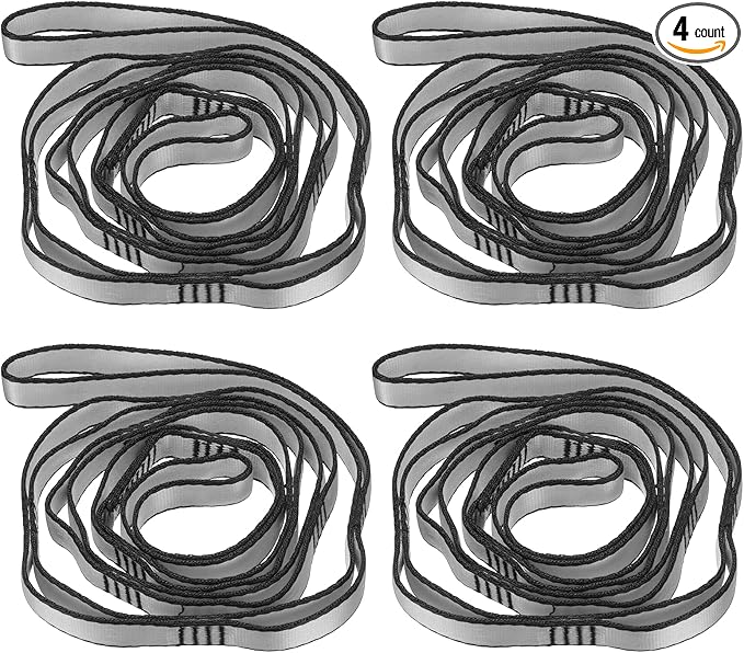 PATIKIL Daisy Chain Straps, Strong Climbing Strap Adjustable Nylon Chain Sling with Loops for Aerial Yoga Hammock Swing