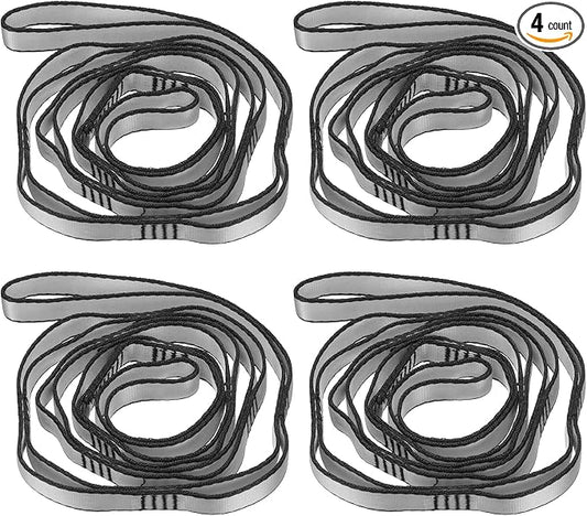 PATIKIL Daisy Chain Straps, Strong Climbing Strap Adjustable Nylon Chain Sling with Loops for Aerial Yoga Hammock Swing