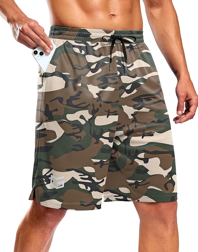 G Gradual Men's Athletic Workout Shorts with Pockets 5"/7"/9" Lightweight Quick Dry Gym Basketball Running Shorts for Men