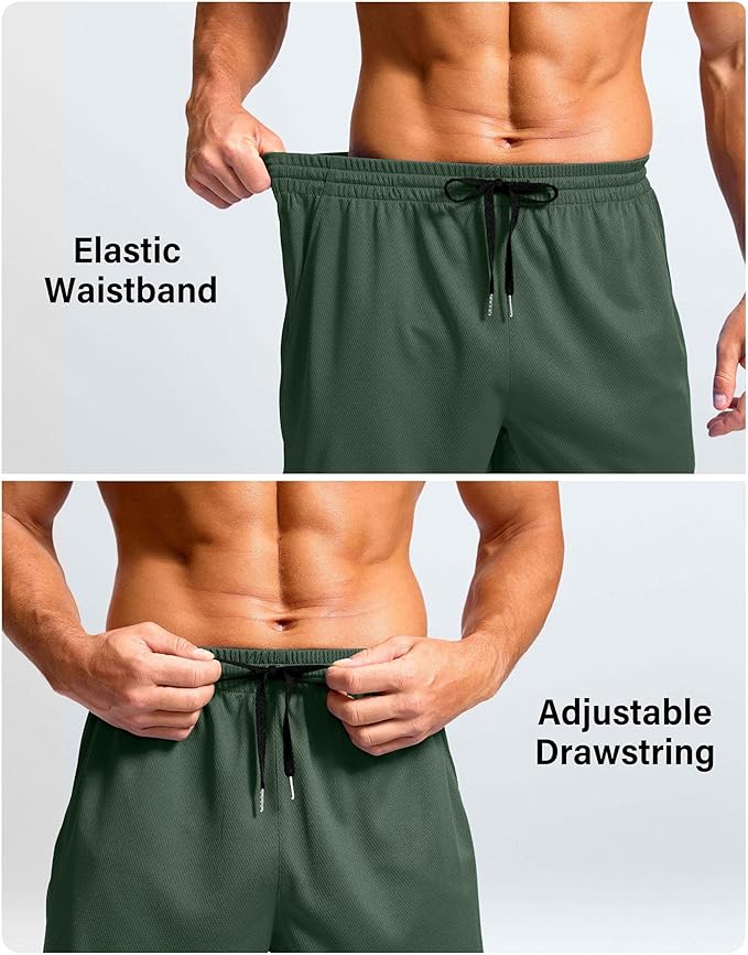 G Gradual Men's Athletic Workout Shorts with Pockets 5"/7"/9" Lightweight Quick Dry Gym Basketball Running Shorts for Men