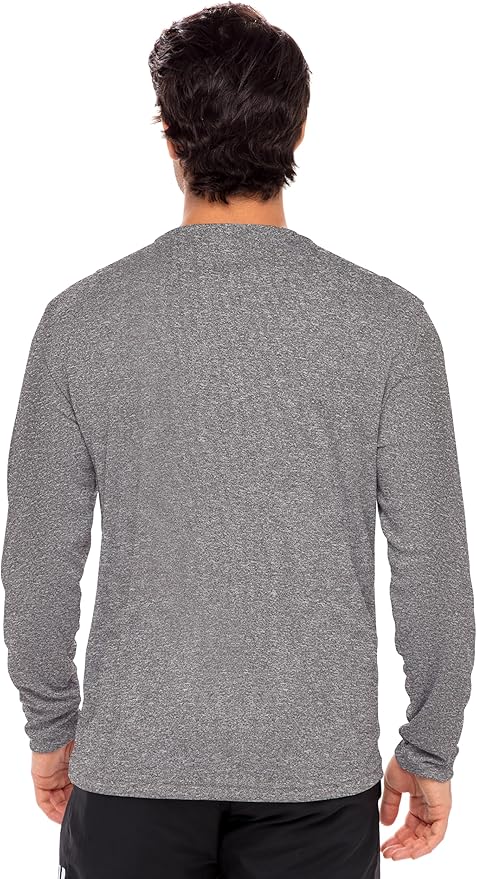 Men's Long Sleeve Moisture Wicking Athletic Shirts, Dry Fit Long Sleeve UV Protection Shirts Men for Workout, Running, Hiking