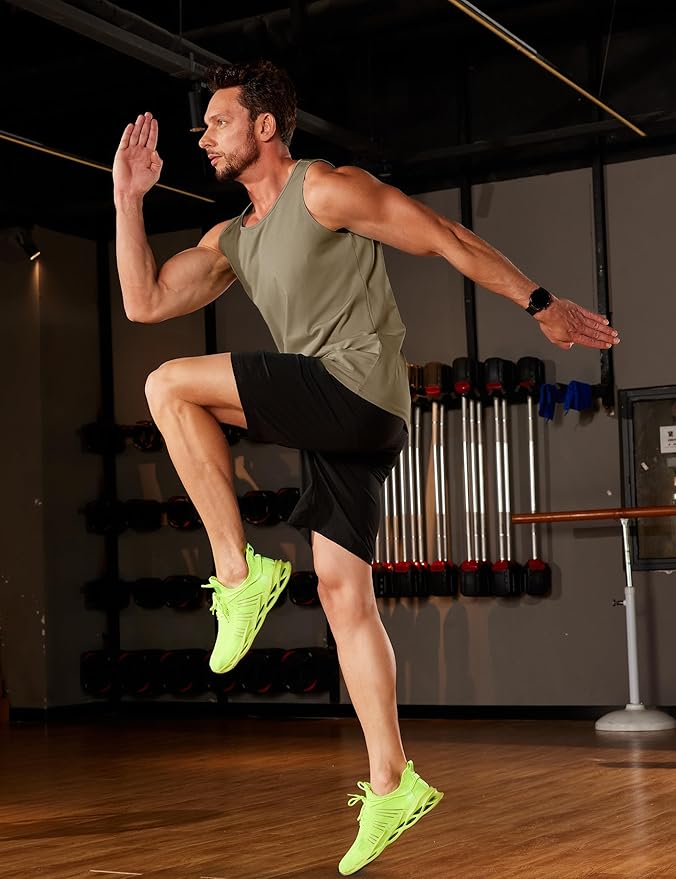 TACVASEN Men's Workout Tank Tops Sleeveless UPF 50+ Summer Sun Shirts Quick Dry for Running Swim Gym Beach