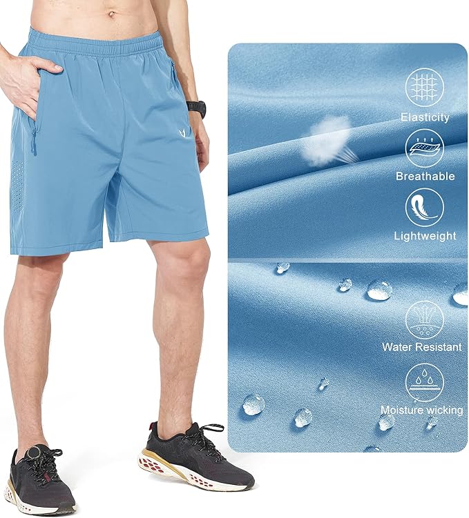 NORTHYARD Men's Athletic Running Shorts Quick Dry Workout Shorts 7"/ 5"/ 9" Lightweight Sports Gym Basketball Tennis Hiking