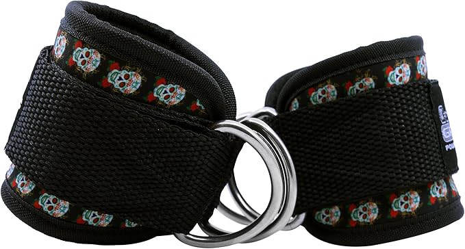 Ankle Straps for Cable Machines Double D-Ring Gym Adjustable Neoprene Premium Cuffs to Enhance Legs Abs & Glutes Kickbacks Workouts Leg Curls Extensions Booty Hip Abductors Exercise for Men & Women