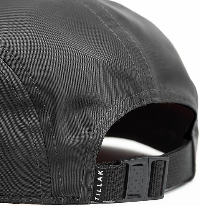 Tillak Wallowa Kodra Hat, Lightweight Oxford Nylon 5 Panel Cap with Snap Closure