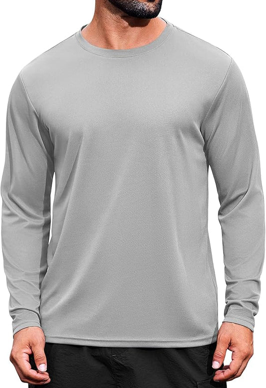 COOFANDY Long Sleeve Shirts for Men Moisture Wicking Activewear T-Shirts Workout Running Shirts