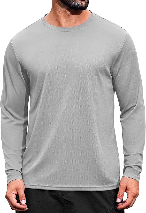 COOFANDY Long Sleeve Shirts for Men Moisture Wicking Activewear T-Shirts Workout Running Shirts