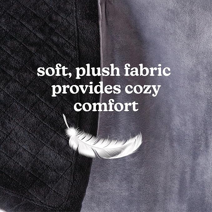 Homedics Heating Pad, Duel Intensity Vibrating Heated Neck & Shoulder Massage Wrap to Aid & Rejuvenate Sore and Tired Muscles, Black