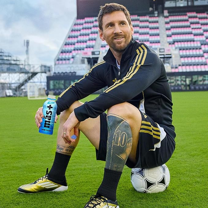 Más+ by Messi 16.9oz Berry Copa Crush, Sports Drink & Hydration Beverage, Natural Flavors with Vitamins and Electrolytes, No Artificial Sweeteners or Colors, 12-pack