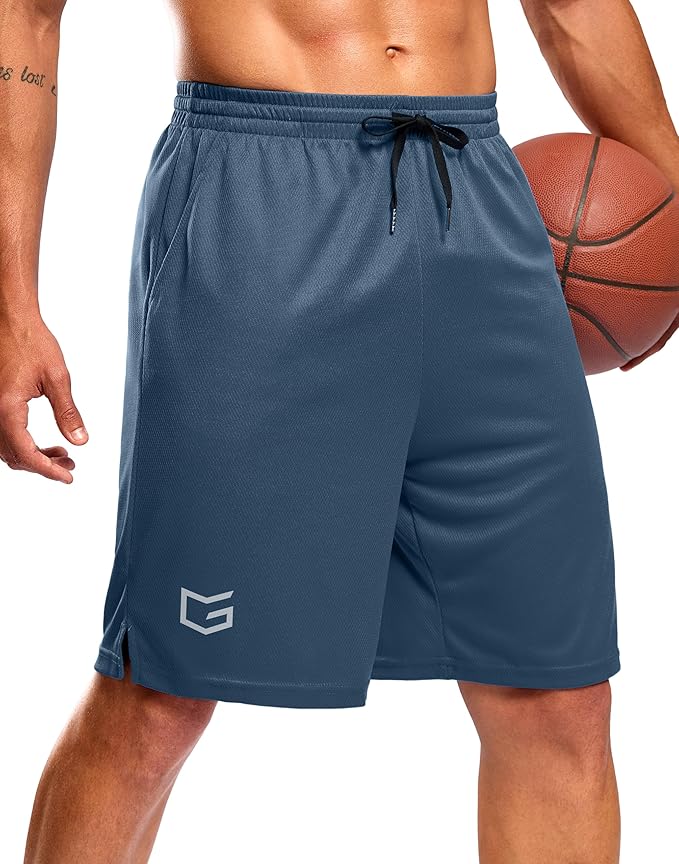 G Gradual Men's Athletic Workout Shorts with Pockets 5"/7"/9" Lightweight Quick Dry Gym Basketball Running Shorts for Men