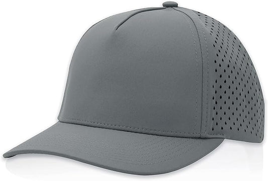 Gilbert Performance Snapback Hat | 5 Panel Blank Cap for Men & Women | Breathable & Lightweight | Curved Bill