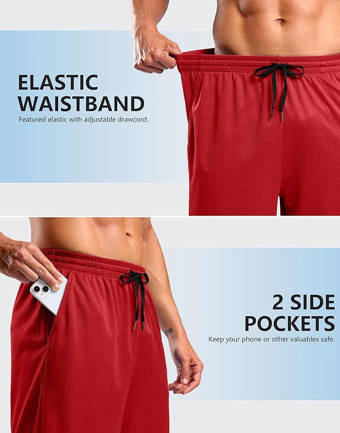 G Gradual Men's Athletic Workout Shorts with Pockets 5"/7"/9" Lightweight Quick Dry Gym Basketball Running Shorts for Men