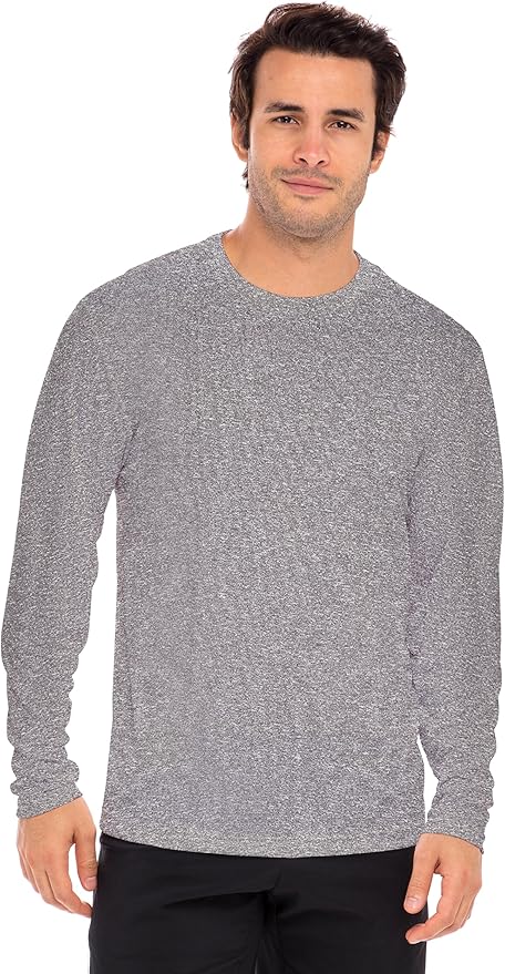 Men's Long Sleeve Moisture Wicking Athletic Shirts, Dry Fit Long Sleeve UV Protection Shirts Men for Workout, Running, Hiking