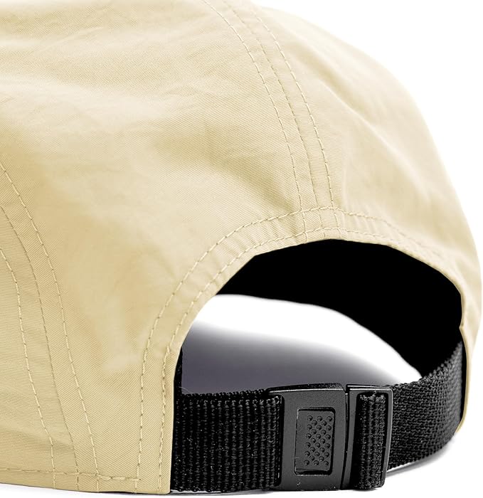 Tillak Wallowa Camp Hat, Lightweight Nylon 5 Panel Cap with Snap Closure