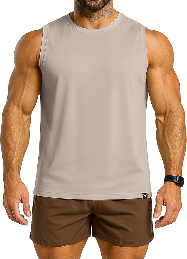 Men's Athletic Tank Tops Sleeveless Muscle Shirts Workout Running Bodybuilding Gym Tanks