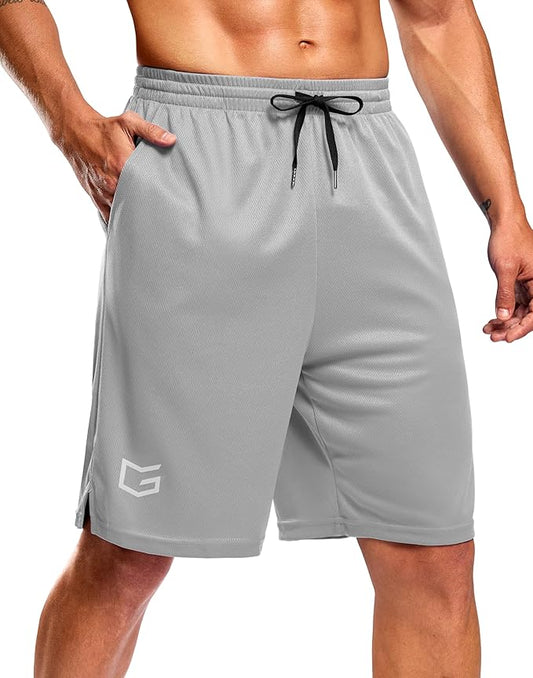 G Gradual Men's Athletic Workout Shorts with Pockets 5"/7"/9" Lightweight Quick Dry Gym Basketball Running Shorts for Men
