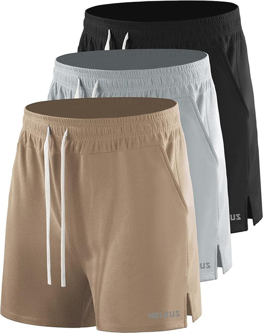 NELEUS Men's 7 inch Running Shorts Athletic Gym Workout Shorts with Pockets