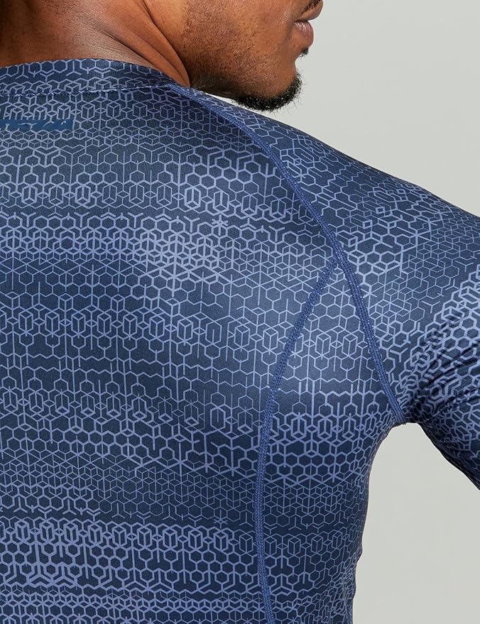 TSLA Men's Thermal Long Sleeve Compression Shirts, Athletic Base Layer Top, Winter Gear Running T-Shirt